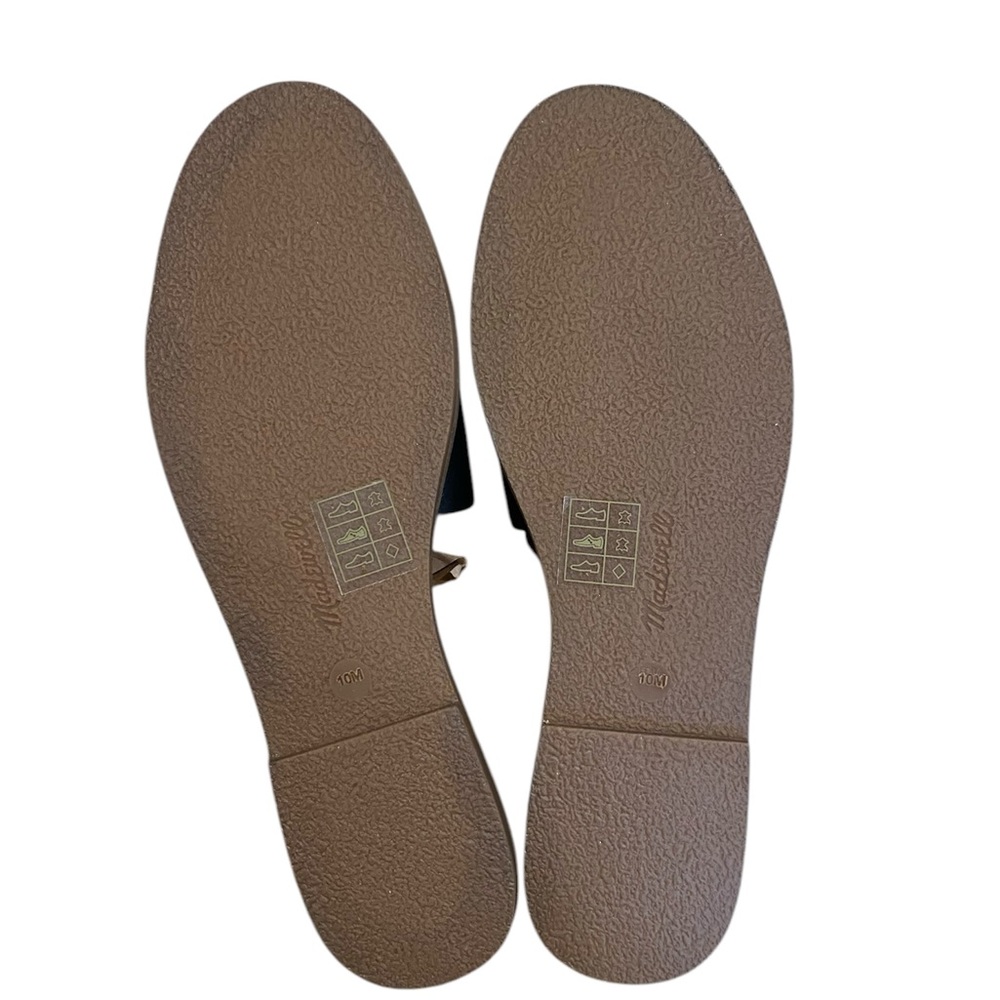 Madewell Boardwalk Post Slide Black.